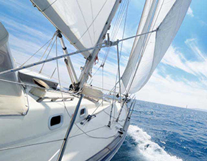 Sailing with Back Bay Sailing Adventures.